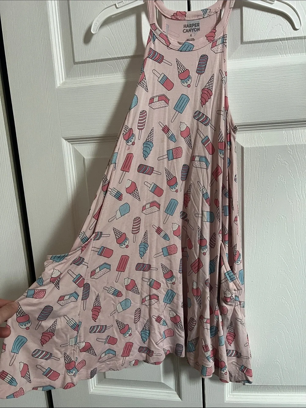 Harper Canyon Pink Ice Cream & Popsicle Swing Dress